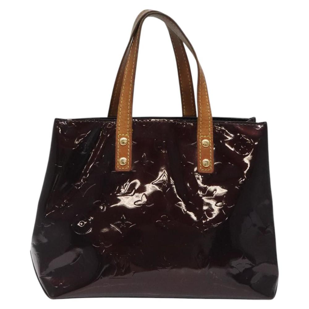 LOUIS VUITTON Monogram Vernis Reade PM Hand Bag Amarante M91993 LV Auth 118523 - Picture 2 of 16